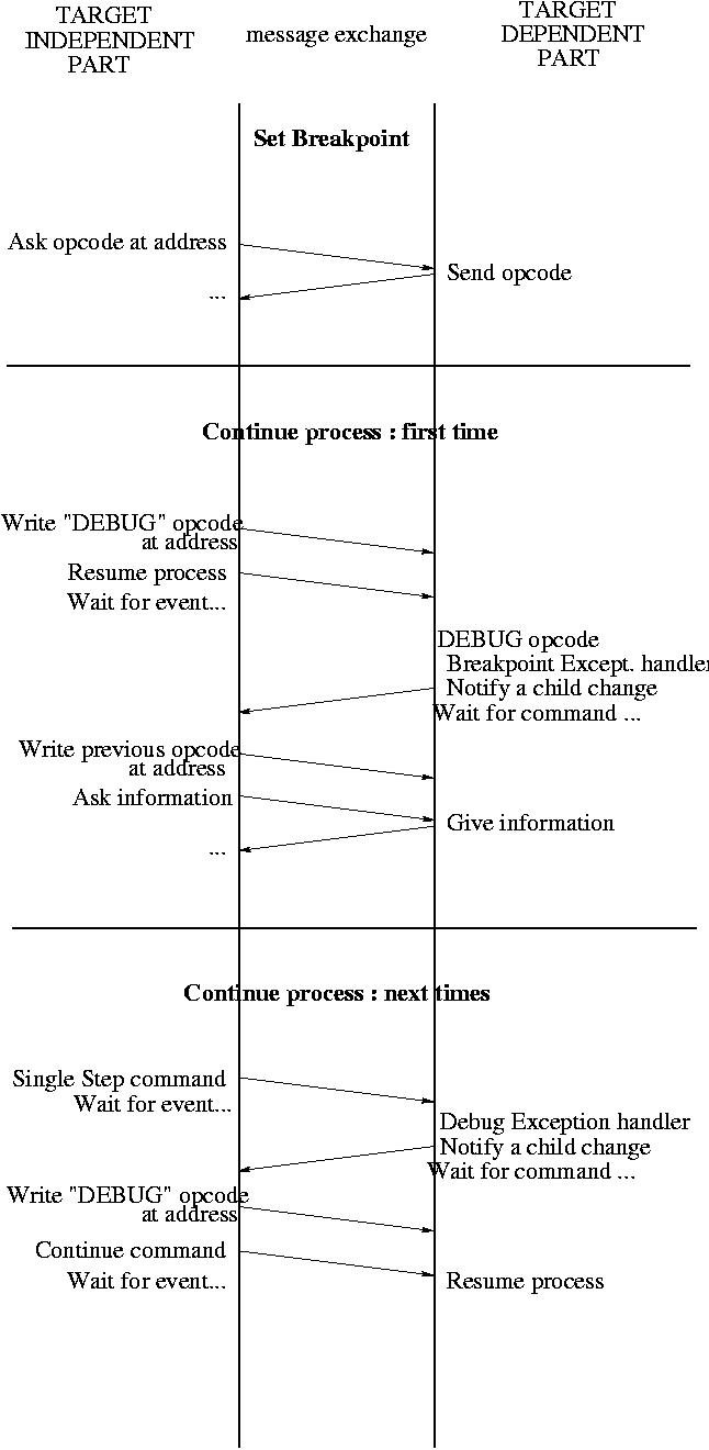 Breakpoint and process execution